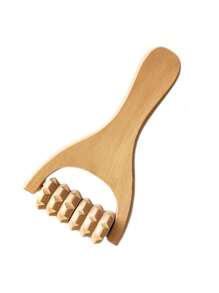 1pc Handheld Wooden Massager Body Brush, Massager Meridian Brush Hits The Body Through Meridians, Bamboo Massage Brush Relieves Muscle Tension,School,Back To School,Travel,Travel Essentials,Home Essentials,Spa,Massage Tool,Massage,Massager,Spa - Multicolor - View 8