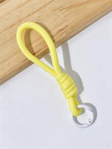 1pc/3pcs/5pcs/10pcs Colorful Handmade Braided Rope Keychain, Backpack Charm, Anti-Loss Key Ring Phone Accessory Polyester Short Rope Pendant Phone Case Key Chain - Colorblock Weaving - View 17