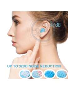 双层柔软硅胶睡眠耳塞，专为女性设计，适合小耳型，第二代礼盒装（仅含1副耳塞）/豪华版（1副耳塞+3个海绵耳套+2个硅胶耳套）