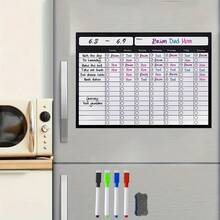 Refrigerator Magnetic Calendar, Dry Erase, For Refrigerator Purchases, Kitchen Event Planning .