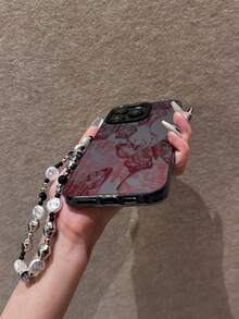 Funda de teléfono con arte lineal de mariposa rosa, personalizada para iPhone 16 Pro Max, 15, 14 Plus, 13, 12, 11 Funda protectora