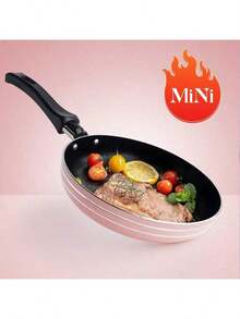 Bộ nồi chảo chống dính 6,5 inch, màu hồng dễ thương, thích hợp cho việc nấu ăn hàng ngày và chuẩn bị thức ăn cho bé. Vui lòng xác nhận kích thước trước khi mua. - Nhiều màu - Xem 1