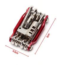 Compact & Lightweight, Bike Repair Tool, Available In Blue, Red, Black & Silver - MTB, Road Bike, And Cycling Tool . - Red - View 4