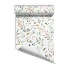 1卷波西米亚风格纹理树叶壁纸，可移除可剥离，美丽的浅色背景壁画，适用于房间、客厅、走廊装饰，家居装饰墙面艺术，自粘壁纸，房间装饰，厨房，卧室，客厅装饰 - WP345A - 查看 12