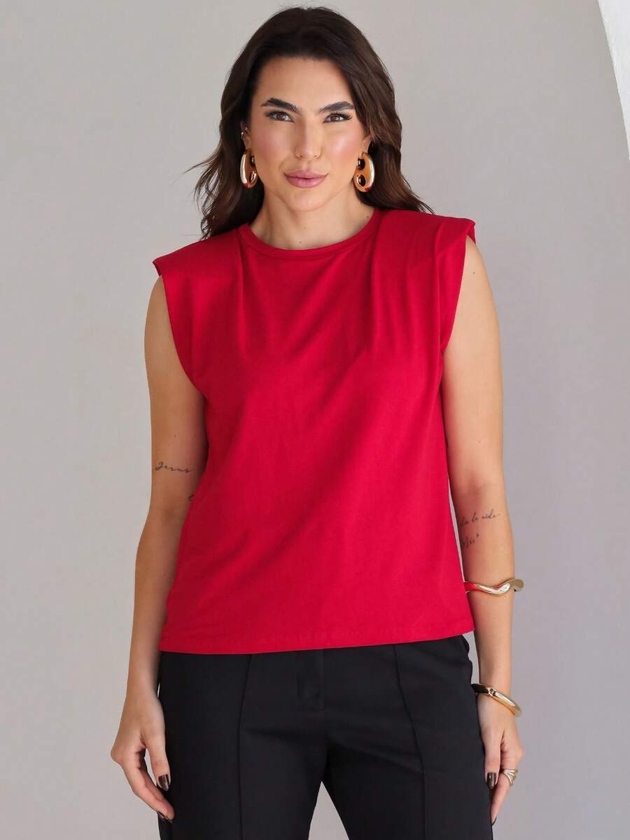 Women Tank Tops & Camis - Red - View 1