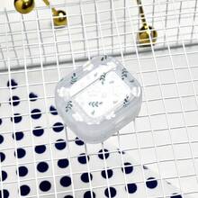 1pc Transparent Floral Design Soft Protective Case Compatible With Airpods 1/2/Pro/3/4, Compatible With Apple Earphones