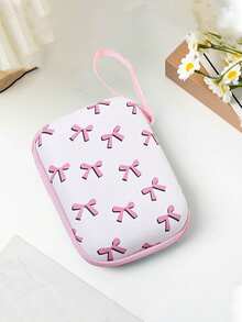 1 件 EVA 时尚可爱花卉印花手持数码配件收纳包适用于电缆耳机充电器和其他数码配件便携式保护套豹纹猎豹印花充电器保护套移动电源手机充电器数码相机配件 - 彩色 - 查看 15