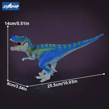 [Tem certificado infantil] Brinquedo modelo de dinossauro realista, estatueta de animal selvagem, brinquedo sensorial e presente de festa, adequado para decoração de quarto de crianças ou meninas e meninos