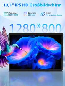 Relndoo 2025 Android 14 Tablet, 10.1-Inch Tablet With Keyboard, 4-Core CPU, 26GB RAM + 256GB ROM, 2.4G + 5G Wi-Fi, 1280*800 IPS FHD Screen, 5MP + 8MP Dual Camera, Type-C Port, 6000mAh, Supports Up To 1TB SD Card Expansion, 2-In-1 Tablet With Keyboard, Mouse, Stylus, Case And Screen Protector (No Adapter) - Green - 綠色 - 查看 4