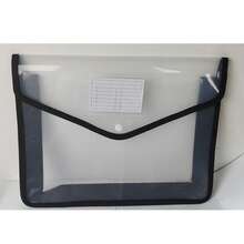 可扩展塑料文件袋，带按扣式透明信封袋，无分隔页，大容量，多种颜色可选，适用于 A4/Letter 尺寸（颜色随机） - 彩色 - 查看 11