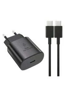 25W PD 快充套組，USB C 壁式充電器插頭 + 耐用 Type-C 充電線，通用 USB-C 充電頭，相容所有 Type-C 介面手機與數位裝置 - 查看 2