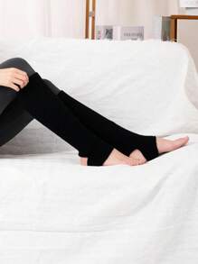 Women Ballet Leg Warmers Knitted Stirrup Leg Warmers For Women Winter Extra Soft Long Legwarmers For Yoga Dance, Cozy - Multicolor - View 7