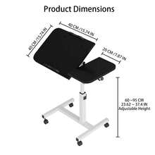 Roller Computer Table - الأسود - مشاهدة 4