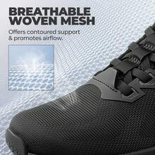 Women's Slip On Walking Shoes Hands-Free Cushion Running Tennis Non-Slip Comfortable Gym Workout Athletic Breathable Fashion Sneakers SwiftLite - 黑色 - 查看 6