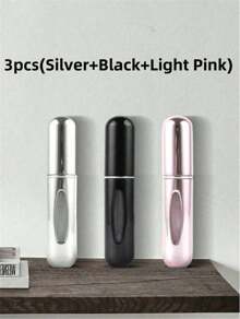 CALINNL 5Pcs/3Pcs/1Pc 5ML Perfume Refillable Bottle,Perfume Bottle Refillable Perfume Atomizer Bottle,Perfume Travel Spray Bottling Dispenser,Mini Portable Empty Liquid Container ,Travel Essentials ,Travel Organizer For Beach ,Summer Vacation Back To School