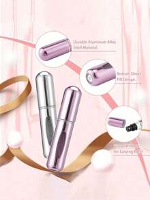 5Pcs/3Pcs/1Pc 5ML Perfume Refillable Bottle,Perfume Bottle Refillable Perfume Atomizer Bottle,Perfume Travel Spray Bottling Dispenser,Mini Portable Empty Liquid Container ,Travel Essentials ,Travel Organizer For Beach ,Summer Vacation Back To School - Multicolor - View 9