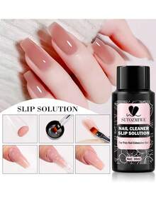 Dung dịch làm sạch móng dạng lỏng 30ml cho móng nối dài, sơn móng tay dạng gel Poly Quick UV Builder Acrylic Gel Polish, chất tẩy rửa, làm sạch gel nối dài móng nghệ thuật Plus - Trong sáng - Xem 2