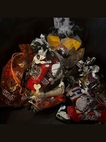 25/50/100 Pcs/Set, Party Drawstring Gift Bags, Halloween Candy And Snack Bags, 4x6 Inch Drawstring Lace Gift Bags, Small Gift Bags, Party Favors (Pumpkin, Spiderweb, Skull, Bat), Event And Party Supplies, Party Favor Boxes And Bags, Party Favors, Candy Gift Net Drawstring Gift Bags, Suitable For Trick-Or-Treating, Weddings, Birthdays, And Holidays, Halloween Decorative Accessories, Holiday Themed Materials, Wedding Decorations - Multicolor - View 5