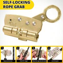 Rope Harness Safety Lanyard50ft Vertical Roofing Rope With Grab Snap Hooks Shock Absorber Fall Protection Tree Climbing Line Kit Heavy Duty Roof Safety Equipment ANSI CE