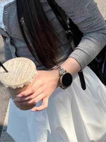 1条真皮表带，兼容三星Galaxy Watch 7、Galaxy Watch 5、Galaxy Watch 6、Galaxy Watch 4，尺寸：40mm、42mm、43mm、44mm、45mm、46mm、47mm、20mm、22mm，金色 - 玫瑰粉 - 查看 4