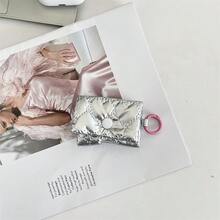 蝴蝶结造型柔软保护收纳袋，适用于耳机盒、蓝牙耳机、防摔袋、心形钱包、房间装饰、包袋、化妆包、收纳整理袋、化妆包、洗漱包、桌面收纳袋、化妆小袋、化妆包、圣诞礼物、收纳袋、旅行收纳袋、手拿包/小手提包、化妆品收纳袋、收纳袋、刷具收纳袋、迷你收纳袋、大容量收纳袋、女士礼物、圣诞礼物、女士礼物创意