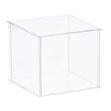 Clear Display Case, Acrylic Box Assemble Dustproof Box Showcase For Collectibles, Crafts - Clear 13.7x13.7x11.8inch - View 1