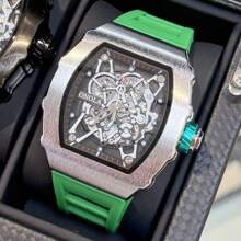 ONOLA ONOLA Brand 3827 New Fashion Wine Barrel Watch Men Watches Luminous Dial Silicone Strap Quartz Watches