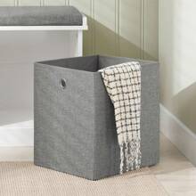 SoBuy FSR66-HG, 2 Baskets 2 Drawers Hallway Bedroom Storage Bench, Shoe Bench Shoe Rack Shoe Cabinet With Seat Cushion