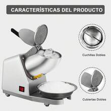 Máquina Raspados Rasuradora Triturador Hielo Stanew JH109S Cocina Accesorio Preparación Bebidas Frappé Hielo Trituradora Manual - Tipo de Enchufe A USA (110-127V) - Ver 4