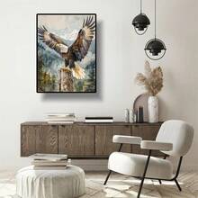 Eagle Diamond Painting Kit - Round Diamonds, Handmade Art Gifts, Holiday Party Decorations, Perfect Family And Friend Gifts - The Ideal Holiday Gift. - Nhiều màu - Xem 2