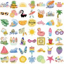 50 piezas Pegatinas de Vibraciones de Verano, Pegatinas de Graffiti Creativas, Suministros de Oficina, Pegatinas para Teléfono Móvil y Computadora, Pegatinas Geniales Muy Atractivas y Resistentes al Agua, Decoración de Regalo Clásica y Divertida, Paquete de Valor, Pegatinas de Dibujos Animados Lindas, Pegatinas de Anime Geniales