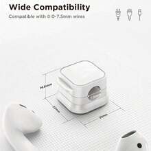 6 Pieces Magnetic Cable Clamp For Desktop Management, Smooth And Adjustable Cable Clamp, Wire Holder Storage Rack, Suitable For Home Office Desk, Mobile Phone, Car Wall, Desktop, Bedside Table Back To School Cable Management Cable Managment Cable Management Under Desk Desk With Cable Management Cord Organization Cable Management Box