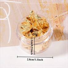Gold Foil Nail Art Accessories, Gold Foil Fragments Decorative Stickers Sequins - Nhiều màu - Xem 2