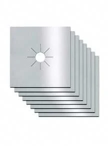 1/2/4/6/8/10 片装燃气灶炉头垫，燃气灶防污防油垫，可水洗清洁垫，耐热、防油、防尘炉头保护垫，阻燃材质燃气灶保护垫，不粘可重复使用燃气灶台保护垫，适用于燃气灶炉头，耐热，可用洗碗机清洗，尺寸 10.6 英寸 x 10.6 英寸 - 彩色 - 查看 7