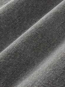 Teen Boy Black Jeans, Grey Elastic Slim Fit Casual Comfortable Denim Pants, Suitable As Gift For Kid Friends Party