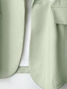 Vielseitige Damen Blazer mit Doppelkragen, einfarbig & gestreift Langarm, Herbst/Winter Büro & Lässig Oberteil