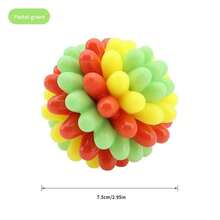 Colorful Dog Toy Ball, Self-Entertaining, Teeth Grinding, Pet Toy For Medium & Small Dogs, Interactive Dog Ball