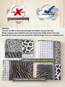 3pcs Heart Pattern Bedding Set (1 Duvet Cover And 2 Pillow Shams), Soft & Skin-Friendly, Suitable For All Seasons, Home, Wedding And Other Occasions - Multicolor - View 10