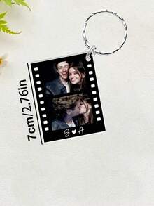 Customized Photo Acrylic Keychain, Valentine's Day Gift (Suitable For Both Men And Women), Couples Keychain, Personalized Photo Keychain, Couples Gift, Anniversary Gift, Personalized Photo Keychain, Personalized Photo Strap Pendant, Holiday Calendar - Photo Keychain - View 3