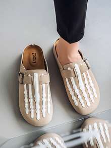 Sandalias casuales, cómodas y de moda para hombre, para playa, exteriores, verano - Albaricoque - Ver 6