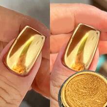 Superfine French Nail Glitter Powder, Black White Glitter Snow Design Nail Sugar Powder Shiny Effect Nail Glitter For Nail Art Flakes Pigment Dust Manicure Accessories DIY Crafts Glitter-326795 - Yellow - View 3