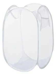 1 Stück faltbarer Mesh Wäschekorb, atmungsaktiver Schmutzwäsche Aufbewahrungskorb, Farbe: Einfarbig, Verwendung: Wäschesammlung, Spielzeug & Sundries Aufbewahrung, Wäschekorb, Waschkorb, Badezimmer Organizer, Korb, Aufbewahrungskorb, faltbarer Wäschekorb