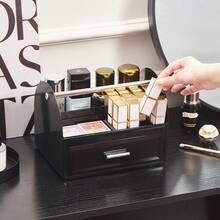 Minimalist Handheld Desktop Storage Box, Compartment Organizer For Stationery, Cosmetics, Miscellaneous, Office Drawer