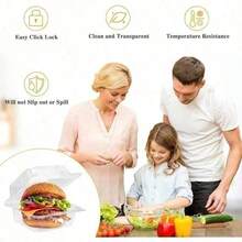 50pcs    Disposable Clear Plastic Clamshell Containers: Airtight Seal For Freshness, Ideal For Deli, Pastries, Sandwiches & Fruit – Perfect For Picnics, Takeout & Parties, Must - Have Food Storage Solution - 33948854 - Xem 6