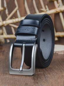 1pc COWATHER Vintage Men's Belt, Minimalist Pin Buckle Leather Belt XF002 - Multicolor - View 23