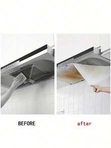 12pcs/24pcs/36pcs Range Hood Filter Cloth Oil Suction Paper, Home, Daily, City, Kitchen, Cleaning, Protection