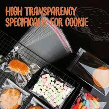 200/100Pcs Self Sealing Cellophane Bags,4x6 Inches Cookie Bags Resealable Cellophane Bag Packaging Cookies, Surprise Gifts, Halloween And New Year - 100個袋子 - 查看 6