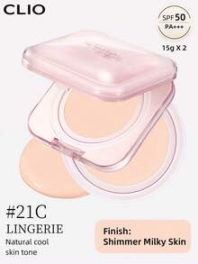 Clio K-Beauty KILL COVER MESH GLOW ESSENTIAL CUSHION FOUNDATION SET，15g*2 [含替换装]，SPF50+ PA++++，无瑕玻璃肌肤，亮泽肌肤妆容，保湿补水，无粉感，轻盈，可叠加遮瑕，韩妆 - 21C LINGERIE - 查看 3