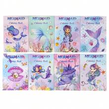 Livro de colorir DIY com tema de sereia para crianças, livro de atividades de desenho e rabiscos divertido e criativo com cenas subaquáticas mágicas, ideal para rabiscar, esboçar e aprender sobre criaturas marinhas, ótimo para amantes de sereias e jovens artistas aspirantes