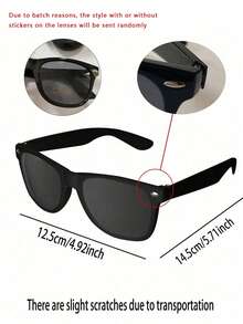 1/2/4/6/8/12pcs Lunettes de fête rétro classiques, Lunettes de fête des années 80, Cadeaux de fête pour adultes, Lunettes de style vintage, Décoration de vacances, Accessoires quotidiens, Article cool, Cadeau créatif - Noir - Voir 7
